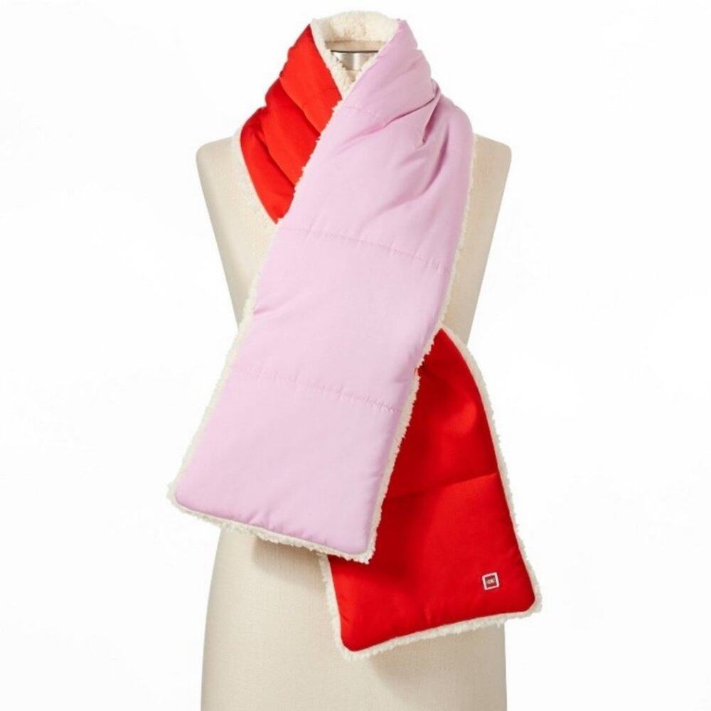 LEGO x Target Shearling Color Block Pink Puffer Scarf